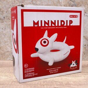 Limited Edition TARGET Collab MINNIDIP Bullseye Dog Mascot Pool Ring Float New